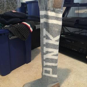 New never worn knee high Victorias Secret slippers size 7/8